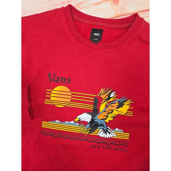Vans Red X-Large Sweatshirt With Eagle Graphic - Picture 4 of 7